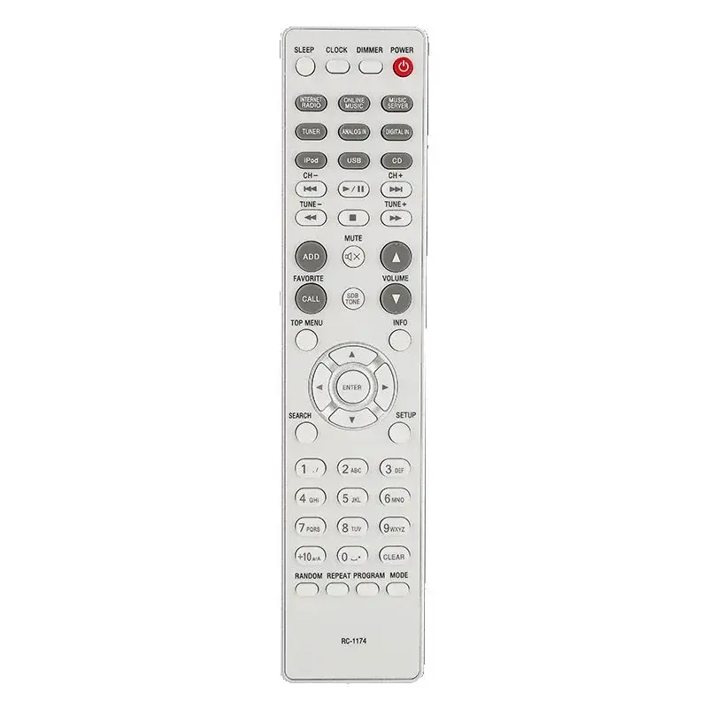 

RC-1174 For Denon Remote Control Replacement, For Denon Network CD Receiver RCDN8 RCDN9 RCDN8K RCD-N8K RCD-N8 RCD-N9 RCD-N10