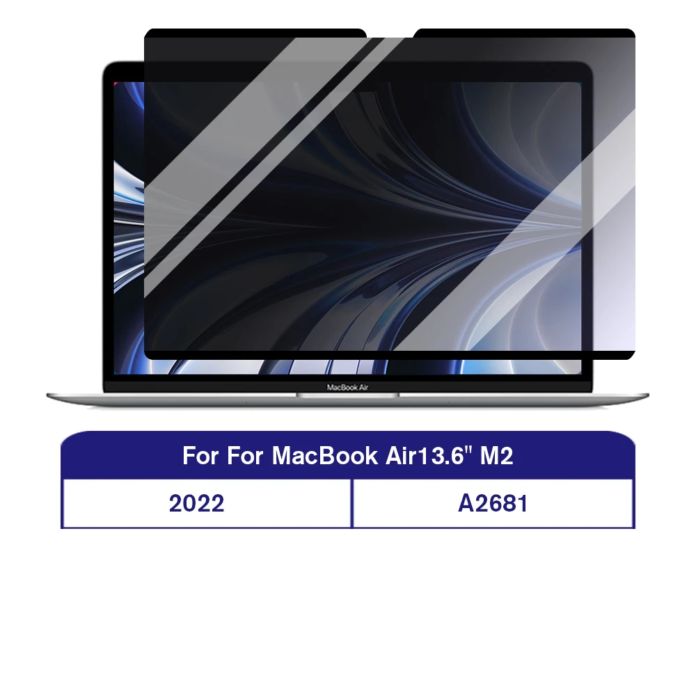 For Mabook Air 13.6inch 2023 Magnetic Privacy Screen Protector Film Mac Book Air 13 13.6 inch M2 A2681 Removable Anti-Spy Filter