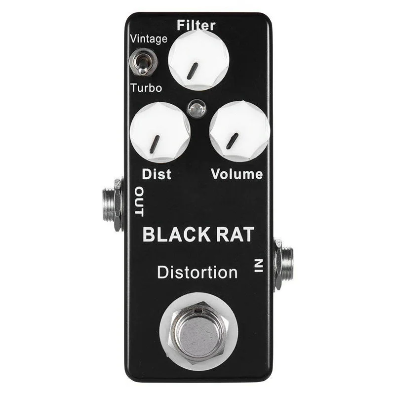 MOSKYAUDIO Black RAT Distortion Mini Guitar Effect Pedal Guitar Parts & Accessories