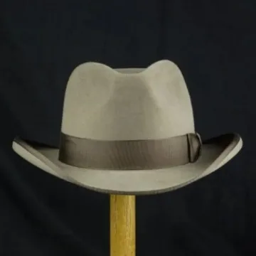 Sheep Felt Hat with Ribbon Decoration, Wool Fedora, Pure Wool Jazz Hat