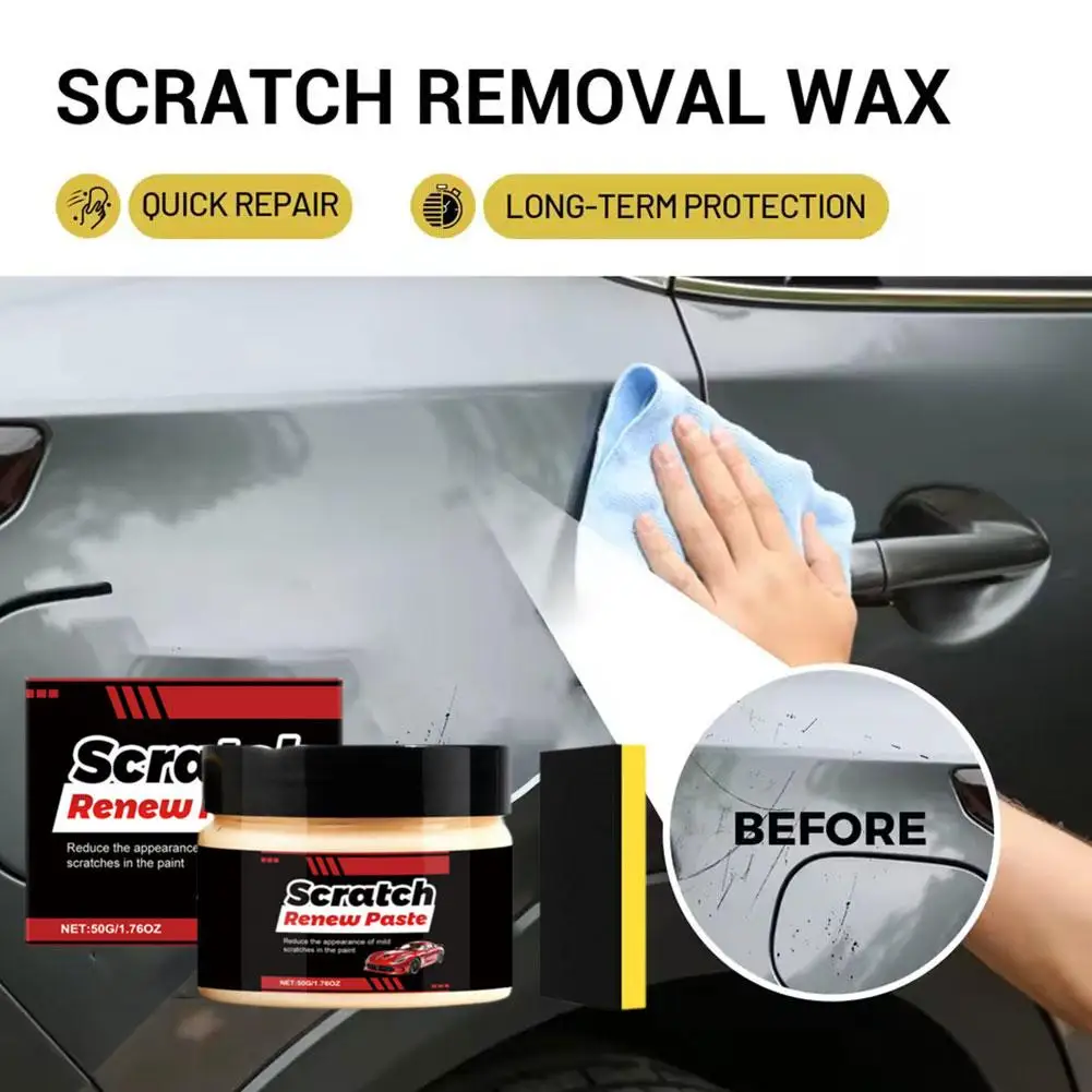 Car Scratch Remover - Professional Deep Cleaning Restorer | Time Saving Paint Light Scratch Remover Wax for Car for Polishi J3M4
