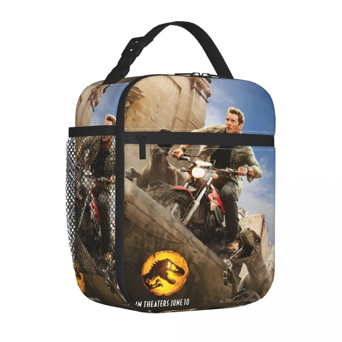 Jurassic World Dominion Movie Thermal Insulated Lunch Bag for Office Dinosaur Portable Food Bag Container Thermal Lunch Boxes