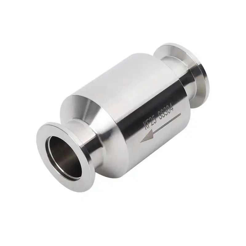 304 Stainless Steel KF Vacuum Check Valve, One-way Exhaust Non-return Valve, KF16-KF50 Vacuum Pump Fitting
