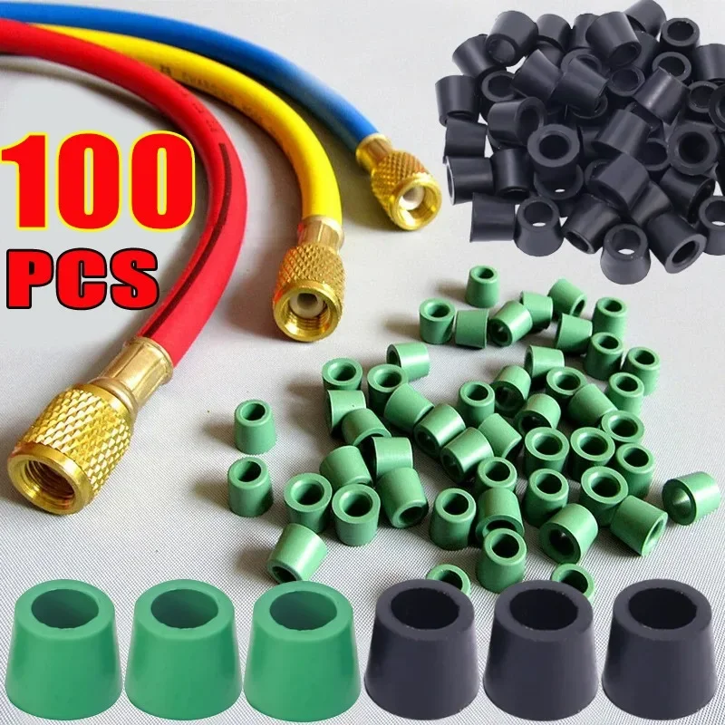 

Rubber Gasket Air Conditioning 1/4Inch Charging Hose Valve Manifold Repair Seal Kit Replacement Electrical Equipment Accessories