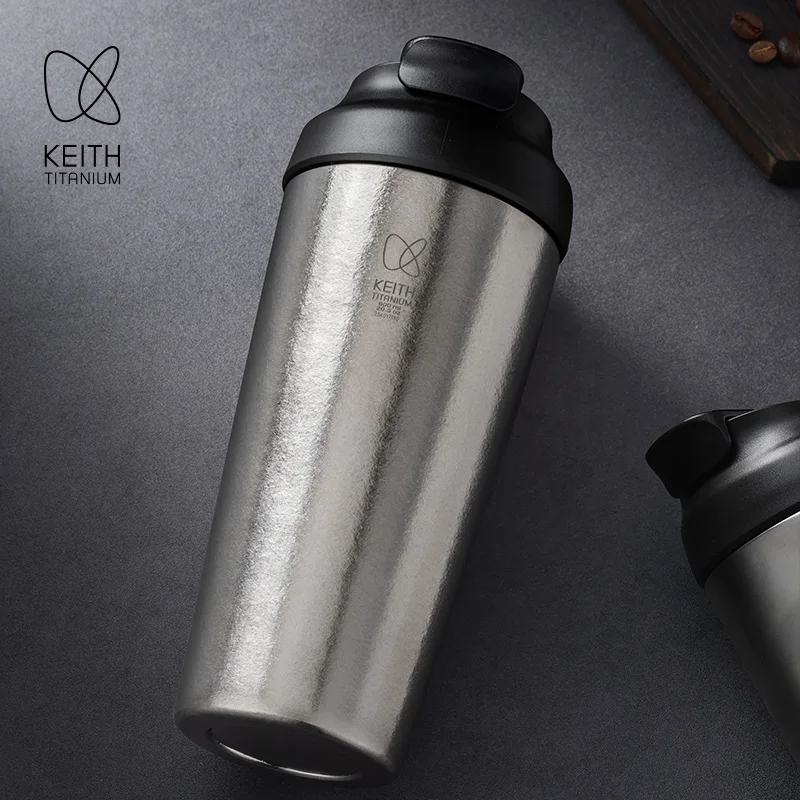 

Термос Keith Titanium 600 мл с трубочкой, изолированная термокружка для путешествий, легкая бутылка для воды для кофе, походов и спортзала