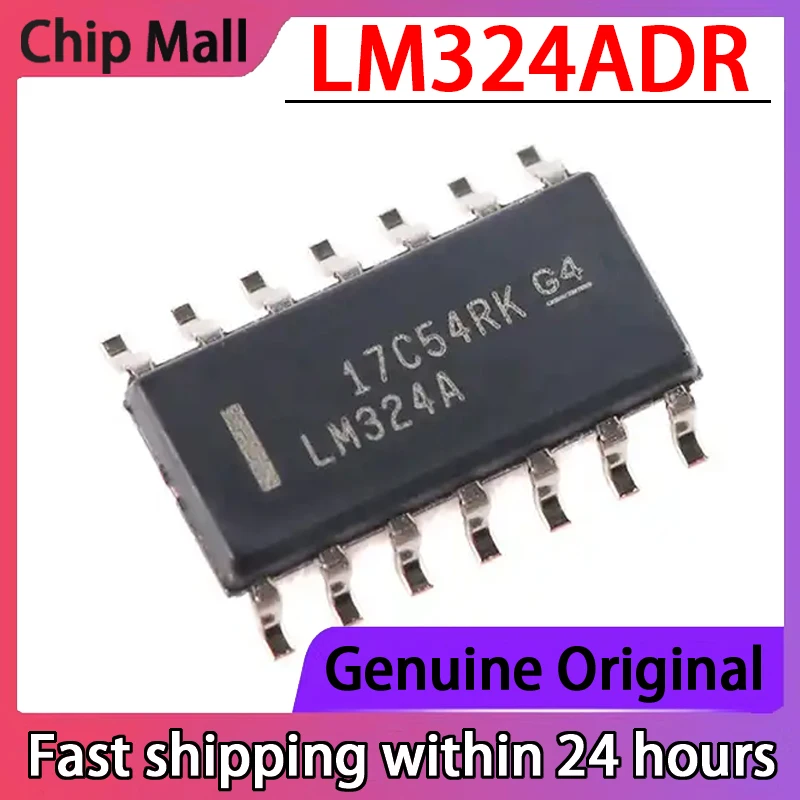 

10PCS LM324A LM324ADR SOIC-14 Quad Op Amp Chip Brand New Original