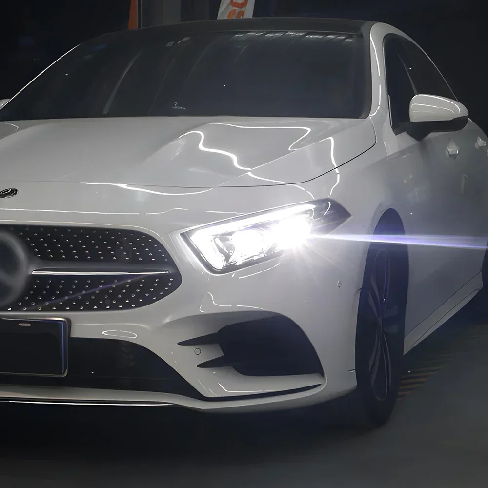 

Для Benz W177 A180 2019-2023 обновление автомобильных фар A200 стиль высокой конфигурации бифокальные линзы аксессуары светодиодные автомобильные фары в сборе