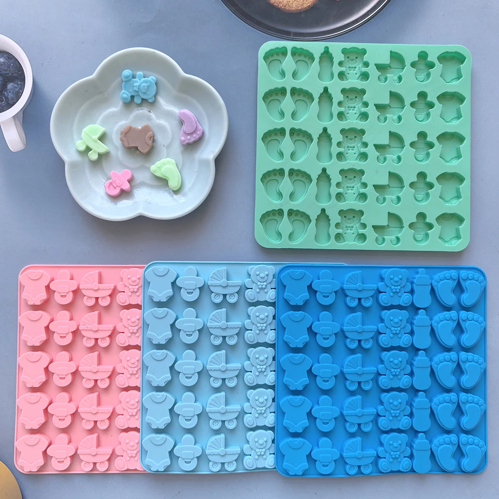 1pc 35 Cavity Foot Baby Bottle - Bear Canister ulasan dan harga