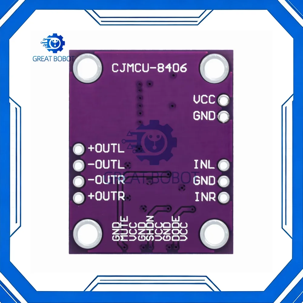 PAM8406 CJMCU-8406 No Interference Stereo Class D Audio Power Amplifier Module High-Fidelity High-Efficiency Stable Development