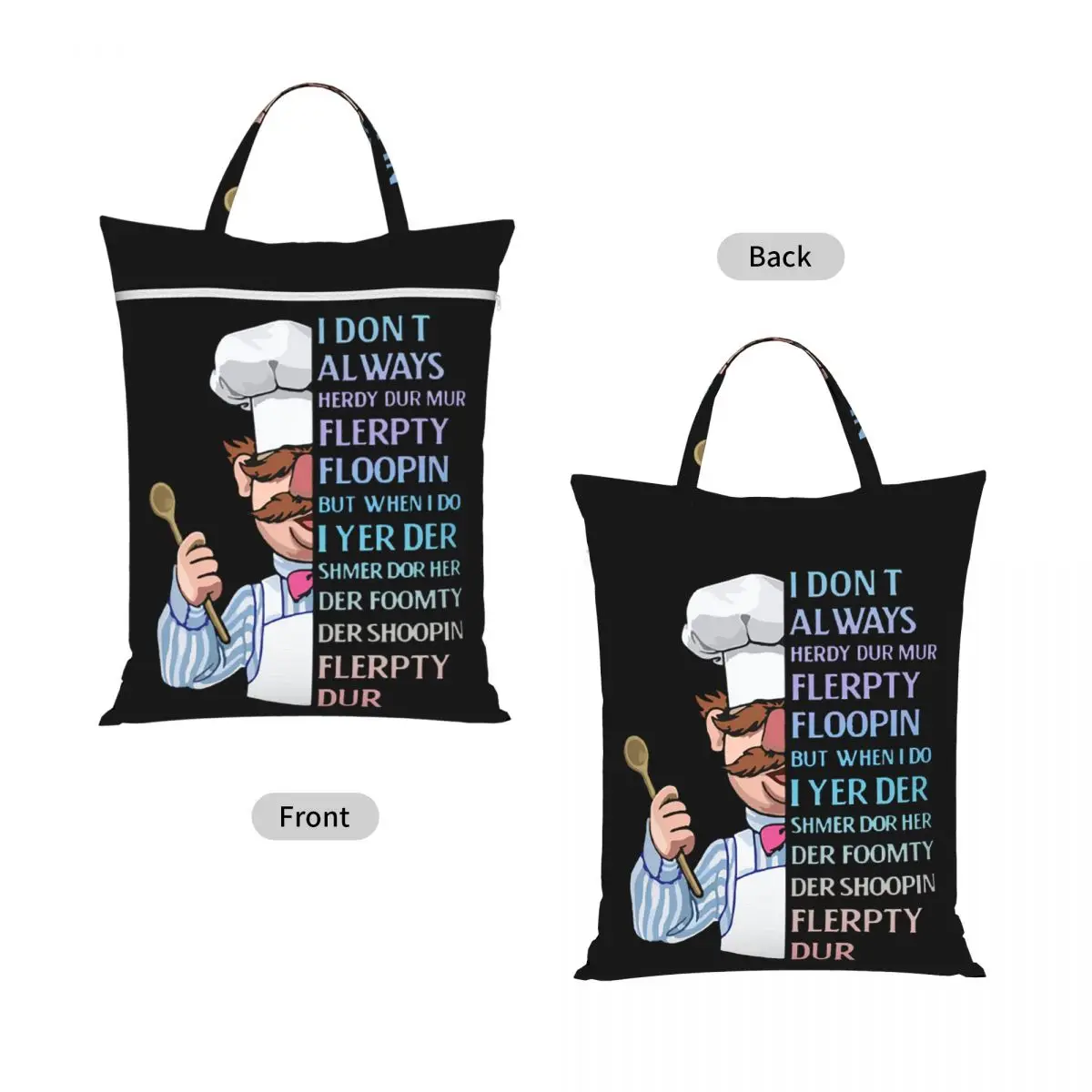 The Swedish Chef - I Dont Always Herdy Dur Mur Laundry Collector Foldable Laundry Basket Home Organizer Washing Basket