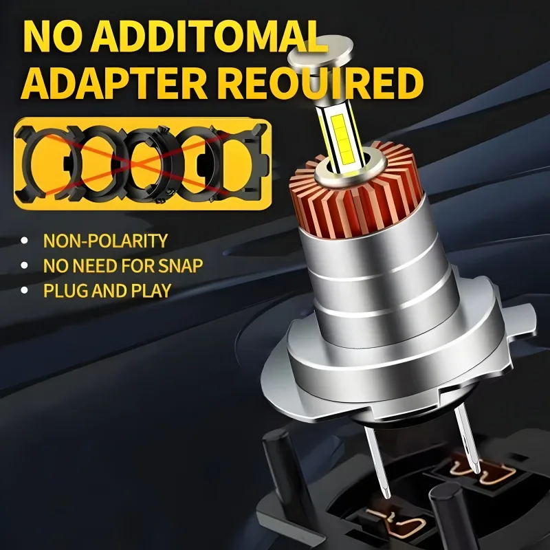 80 واط R7S 360 درجة 4 الجانب مصباح تلقائي LED المصابيح الأمامية سطوع عالية H7 H11 H4 فك نماذج السيارات الأوروبية #2