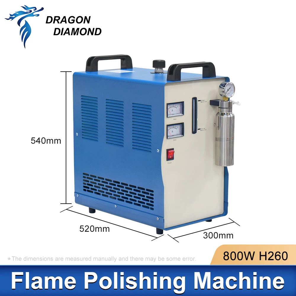 800W 220V Acrylic Flame Polishing Machine H260 Plexiglass Acrylic Electrolysis Water Welding Machine Hydrogen Oxygen Generator