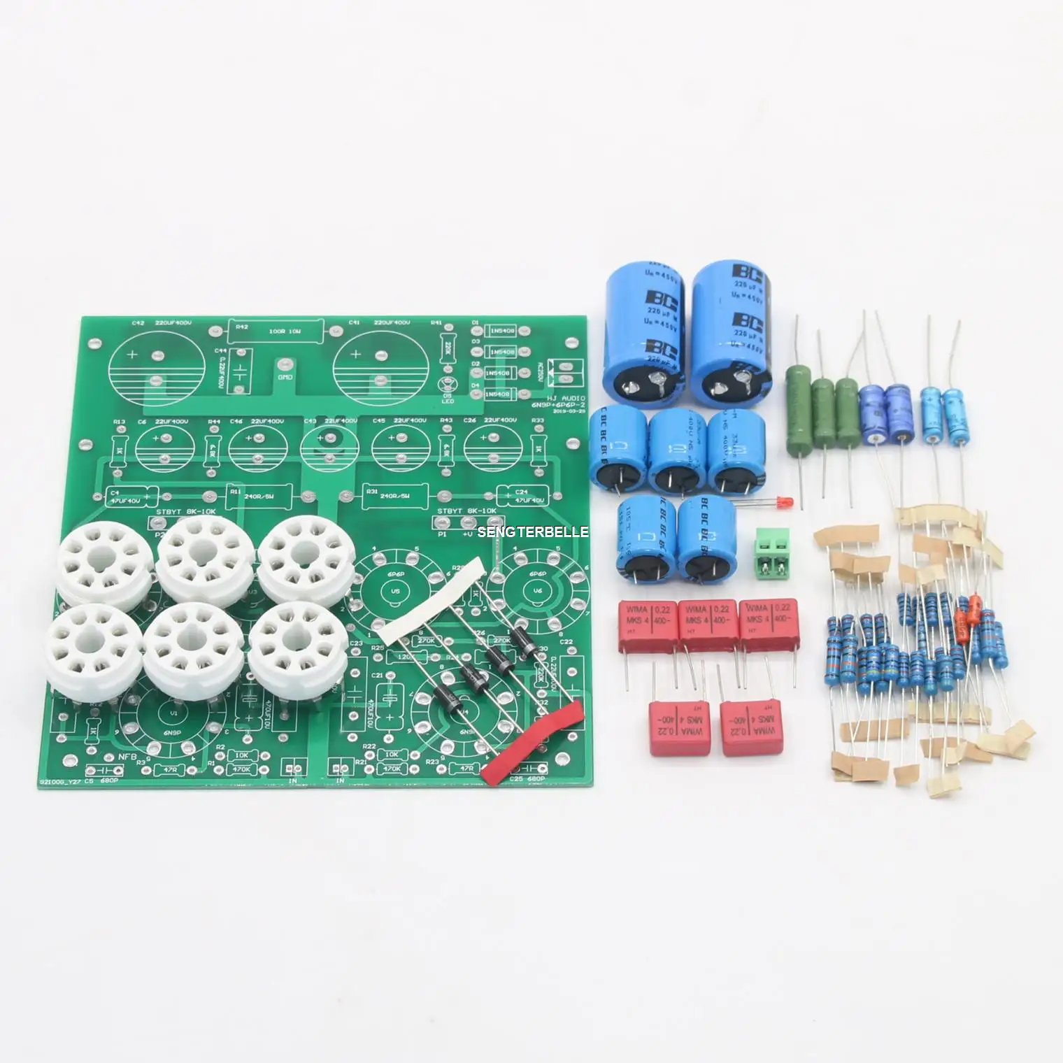 Hi-Fi 6N9P + 6P6P трубчатый стереоусилитель, панель PP Push-Pull Power Amp Kit 12 Вт