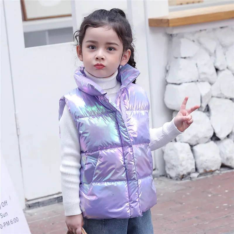 2023 Girls Down Vests 3-14 Years Old Children Clothing For Girls Boys Warm Outerwear Coat Autumn Fashion Teens Kids Jackets Vest