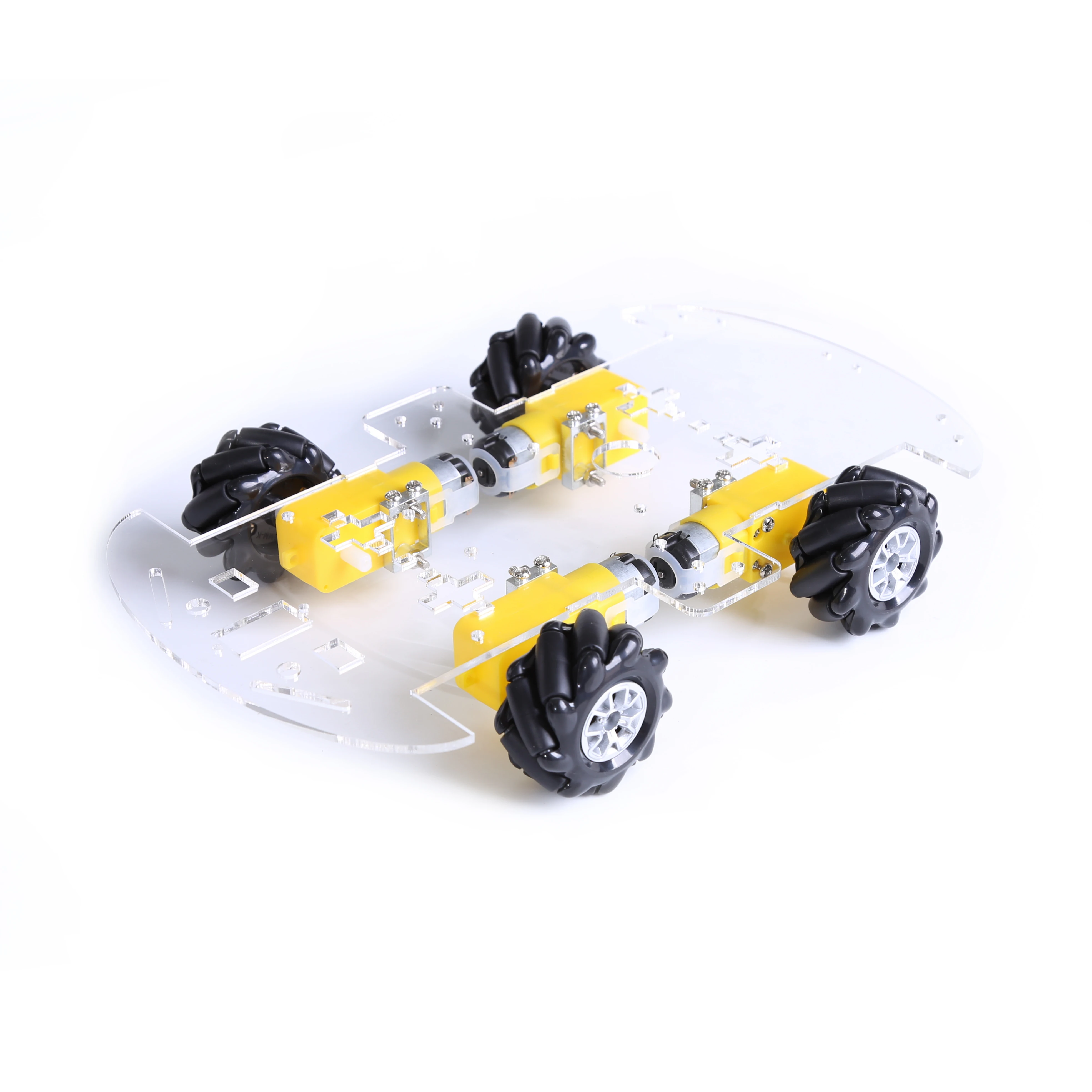 4 pz/lotto 48mm ruota Mecanum in plastica ad alta durezza omnidirezionale per motore TT per arduino Smart Robot Car KIT fai da te