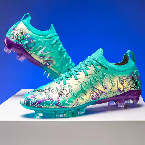 Men's Football Boots Professional Soccer Field Cleats TF/FG High Quality Teenager's Outdoor Non-slip Sports Cleats Sneakers