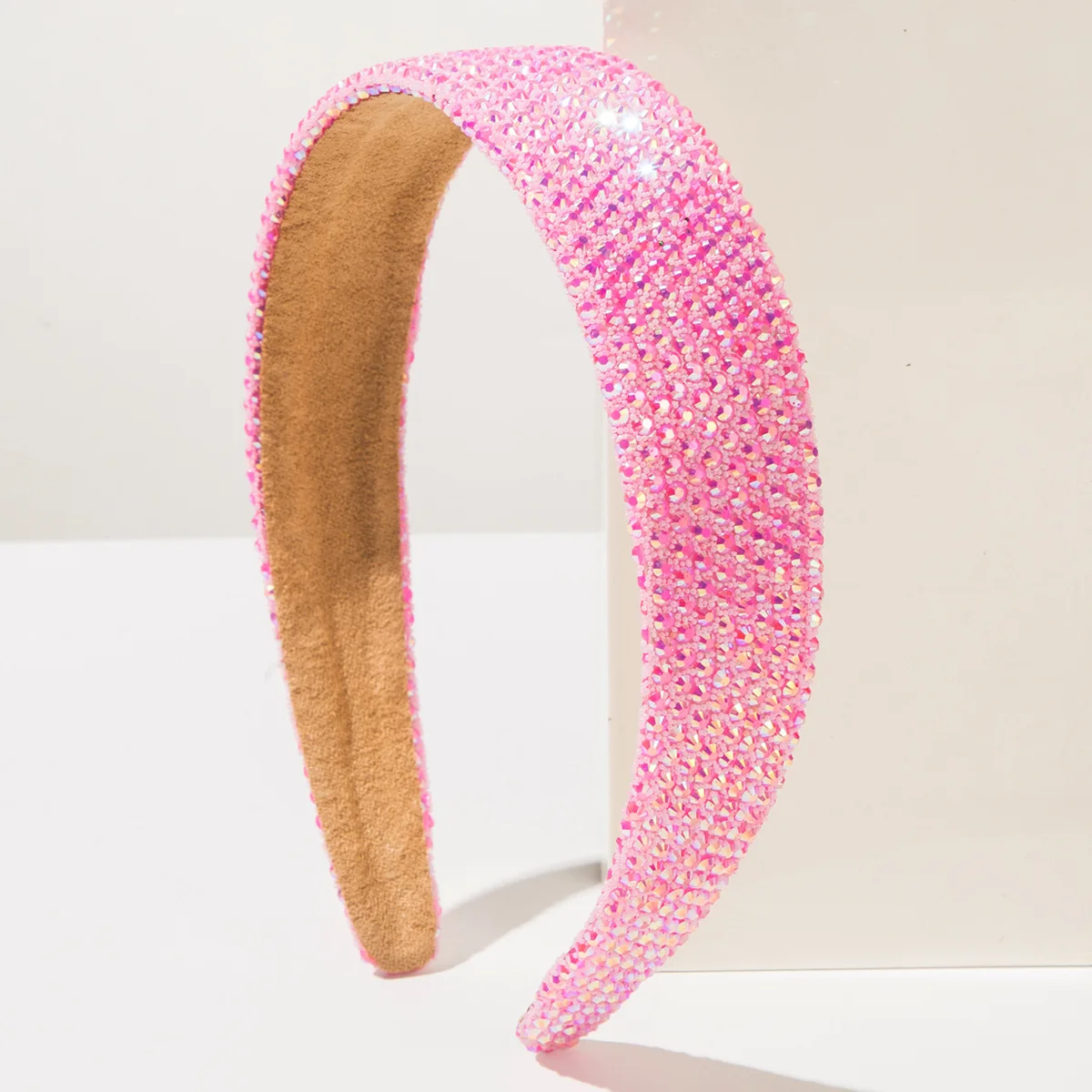 Korean New Simple Fashion Temperament Full of Diamonds Wide Edge Headband Women's Shiny Versatile Hair Accessories - Image 5