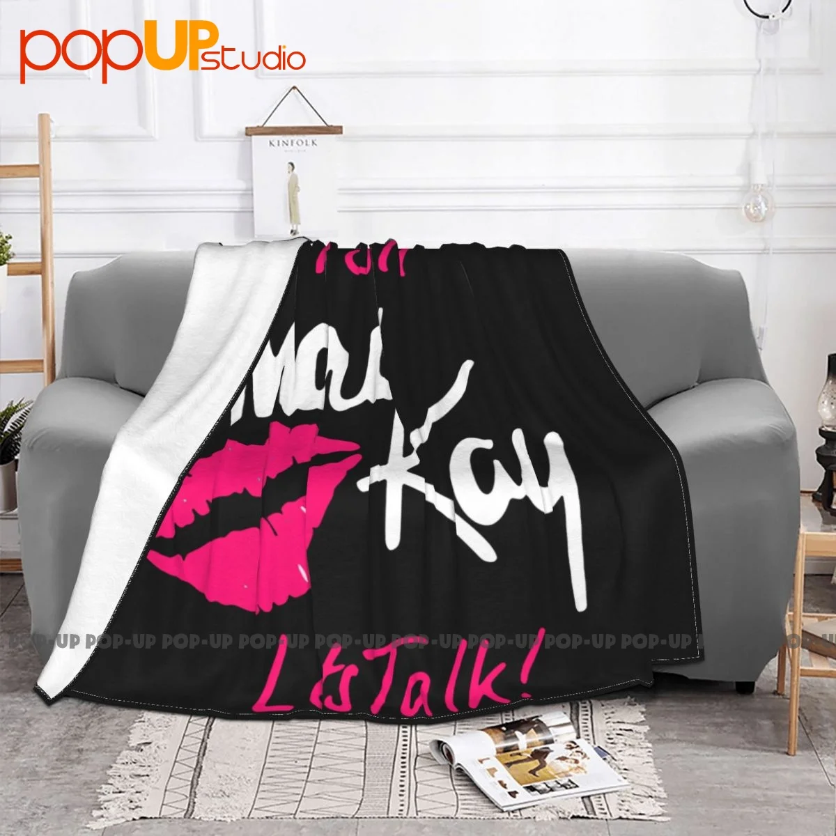 I Sell Mary Kay Lets Talk Lips Blanket Shaggy Textile Ultra-Soft Couch Blanket Camping Blanket