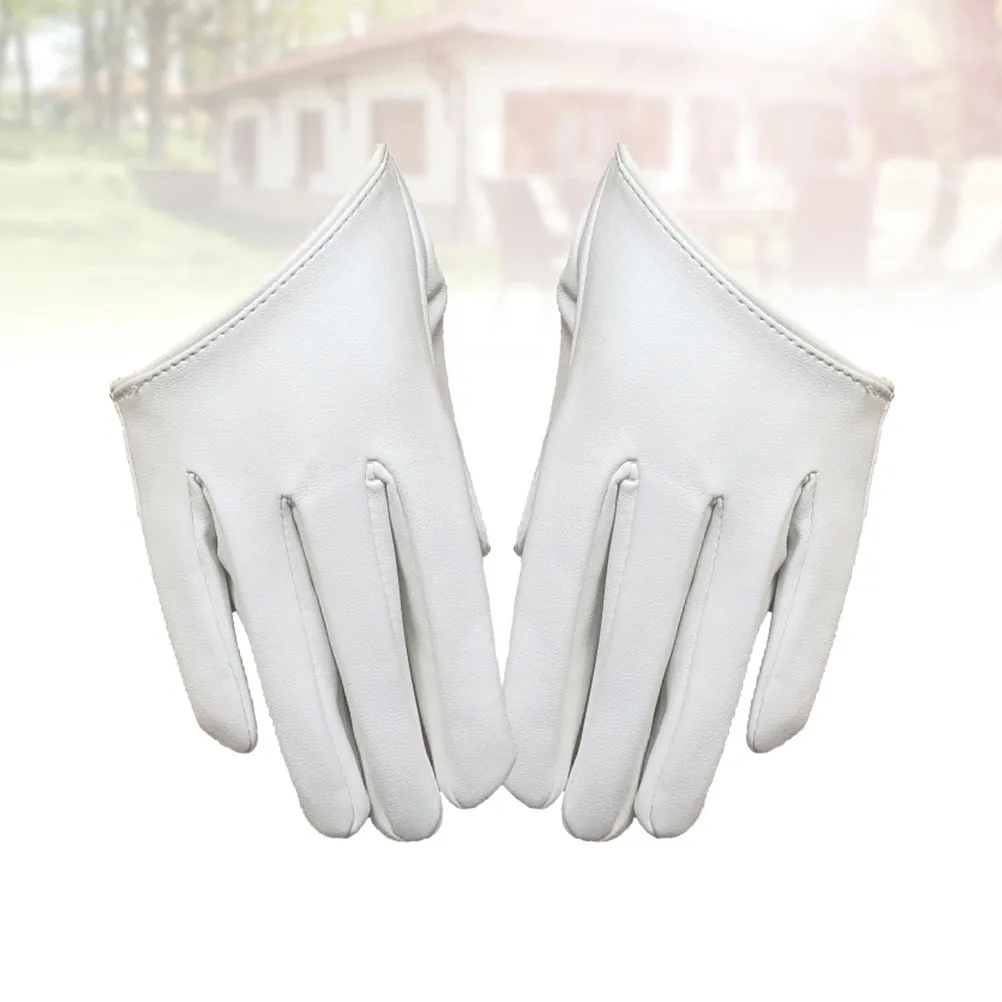 1 زوج قفازات الزفاف النساء بو نصف النخيل قفازات الاصبع للولائم الرقص أداء زي أوبرا الكرة حفلة موسيقية مساء أنيق