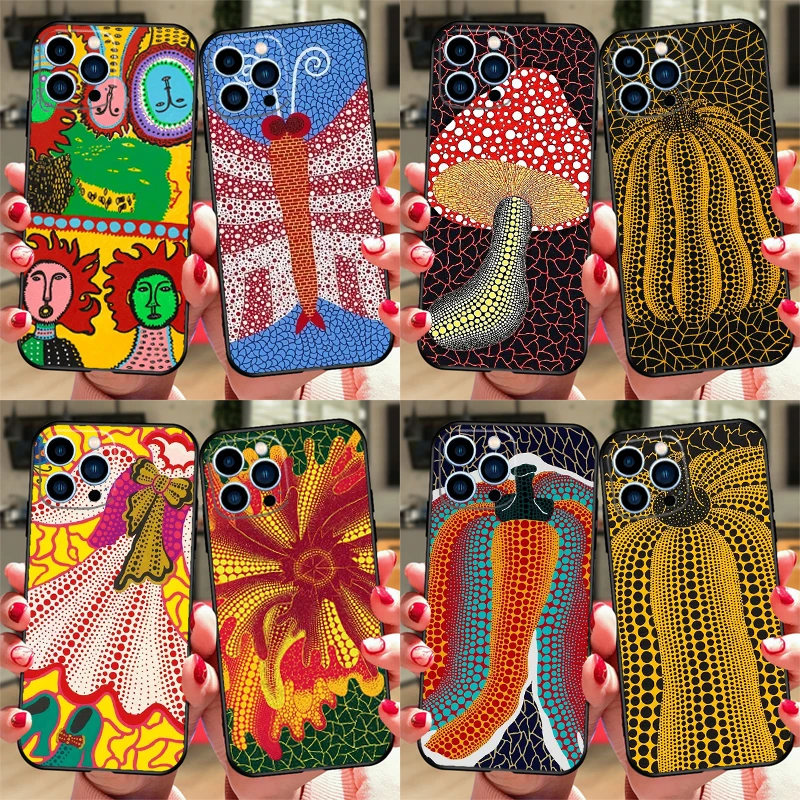 KUSAMA art Case For Samsung Galaxy A57 A37 A17 A54 A34 A14 A52 A32 A12 A13 A33 A53 A16 A36 A56 A15 A55
