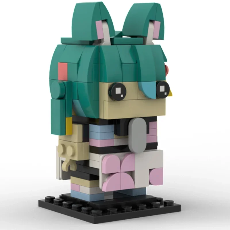 169PCS MOC Rosedoodle Brickheadz Modello di personaggio Blocchi modulari Fai da te Assemblaggio creativo Giocattoli Regalo