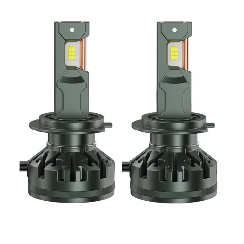 Double copper tube bright car led headlight H4 far and near integrated headlight H7H19005 headlight super bright spotlight