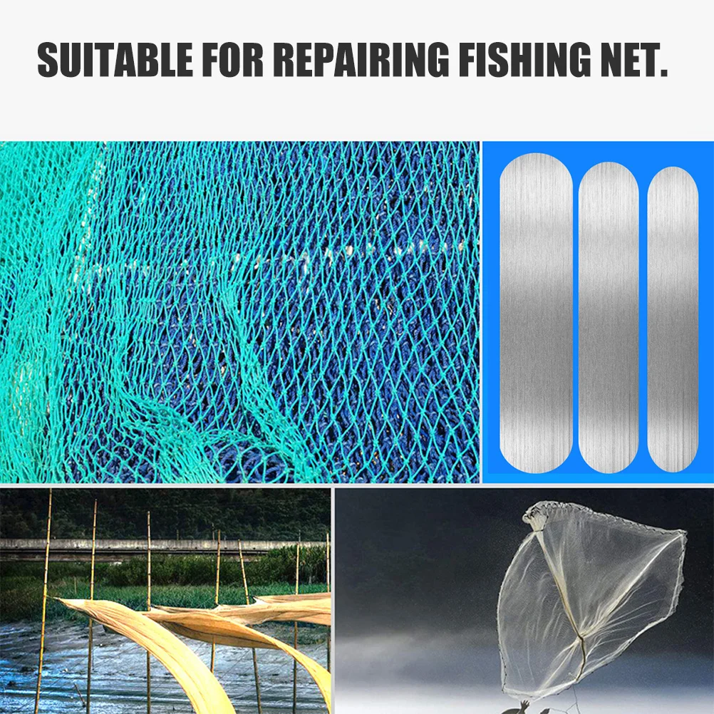 

5Pcs Stainless Steel Netting Shuttles Durable Fishing Net Repair Tools Portable Weaving Shuttle Kit for Fishing Net Mending
