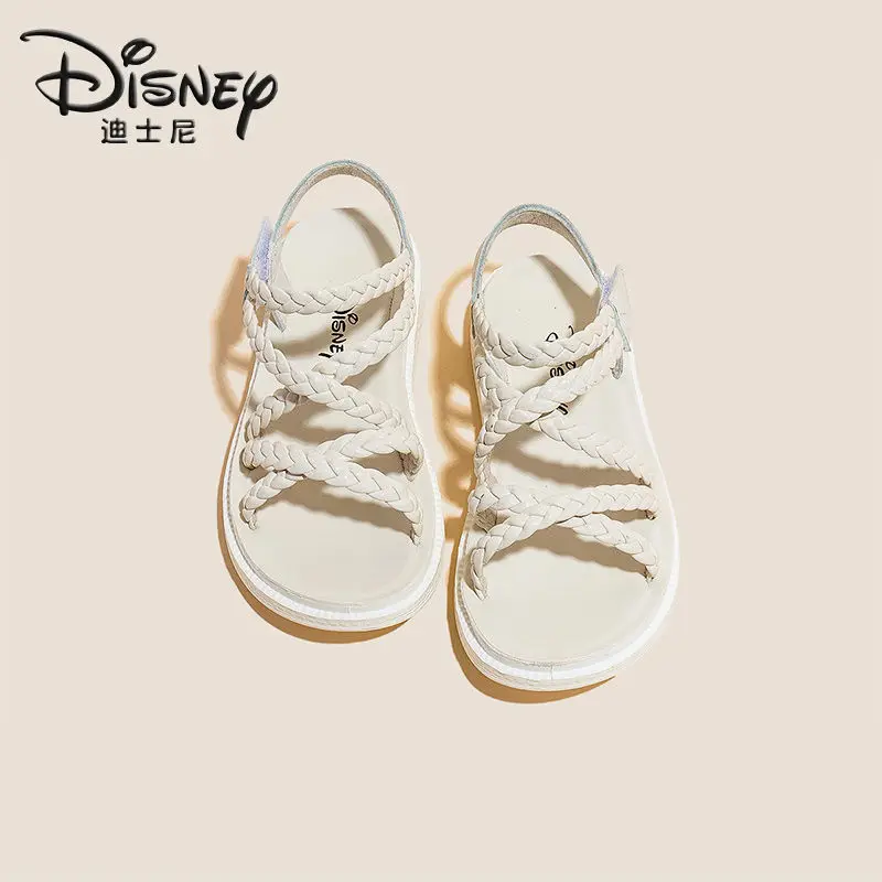 

real photos Children's Shoes Girls Sandals 2024 Summer New Children's Student Fashion Soft Bottom Joker Open-toed Princess Shoes