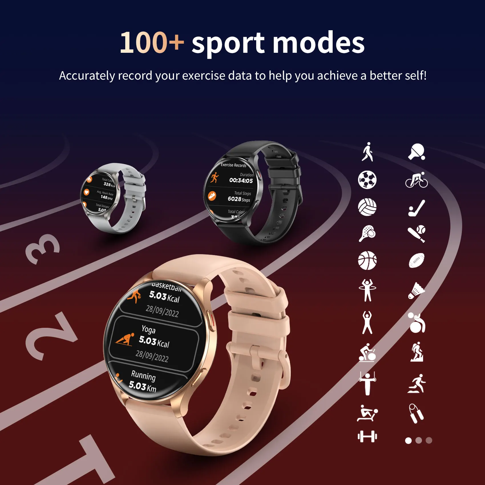 Blackview X20 Smart Watch with Health Monitoring Fitness Tracking 1.43” HD AMOLED Screen Bluetooth Watches for Men Women Gifts