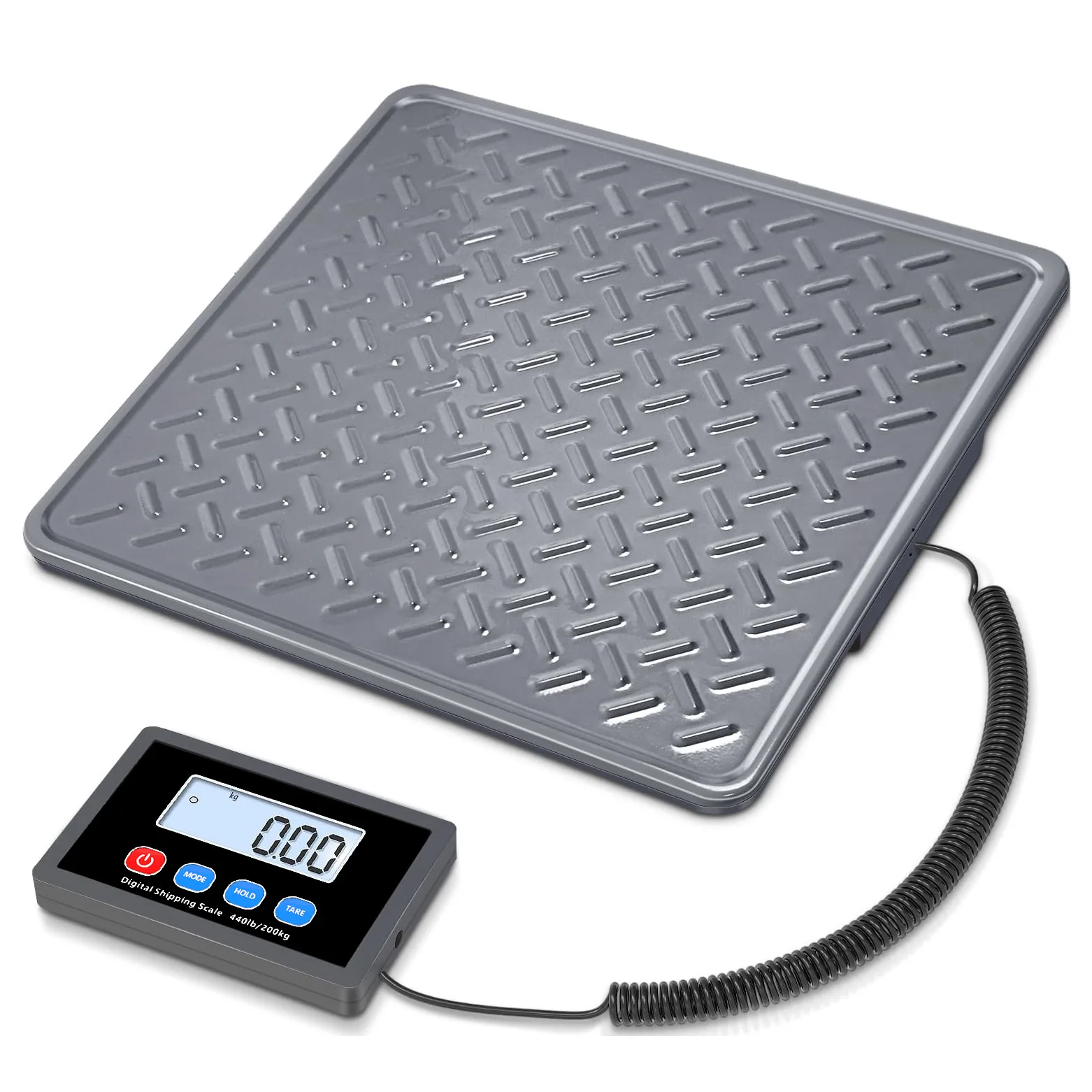 Ultra-thin 200kg Weighing Equipment, Stainless Steel Digital Scale for Postal Service, Express Parcel and Pet Weight Measurement