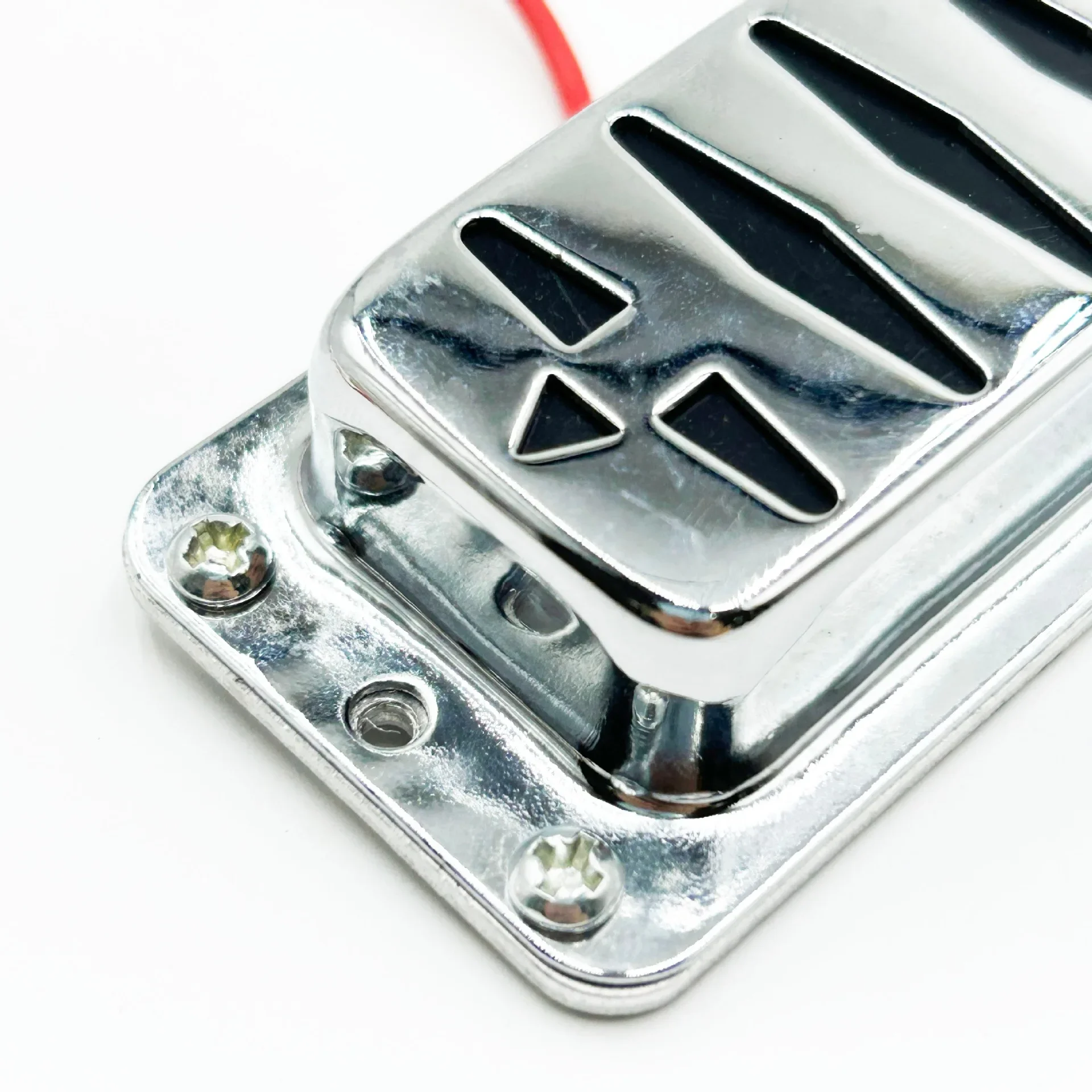 For Electric Guitar Dual Humbucker Pickup Set with Flanged Edge Zebra Brass Slotted Pickup