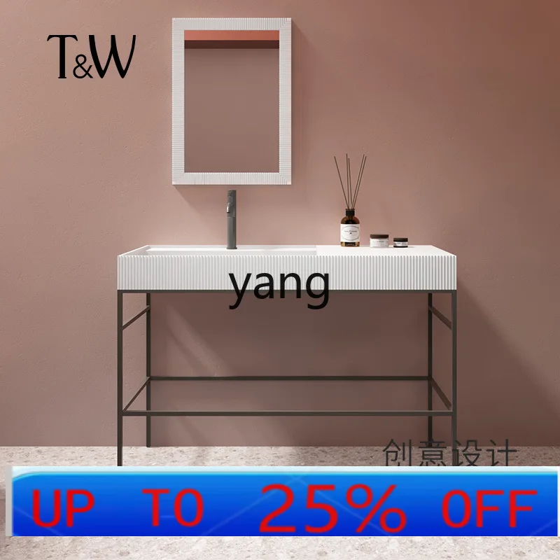 

LTT square artificial stone wash basin floor-to-ceiling bathroom with bracket small apartment washbasin