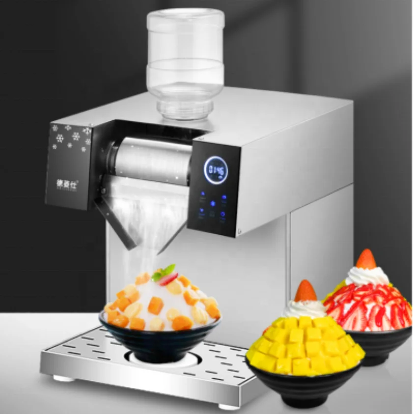 Commercial Automatic Snowflake Ice Shaver High Efficiency Electric Bingsu Maker For Hotel Bottled Ice