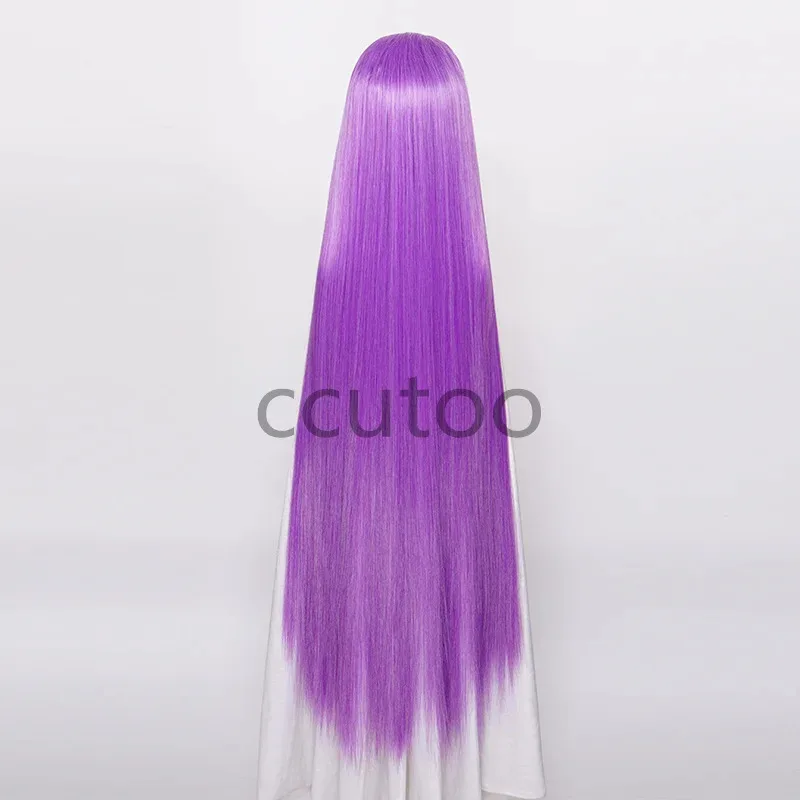 Zizi 2025 ccutoo 120cm pelo sintético Fate Stay Night Rider Servant Medusa pelucas de Cosplay punta de belleza larga + gorro de peluca