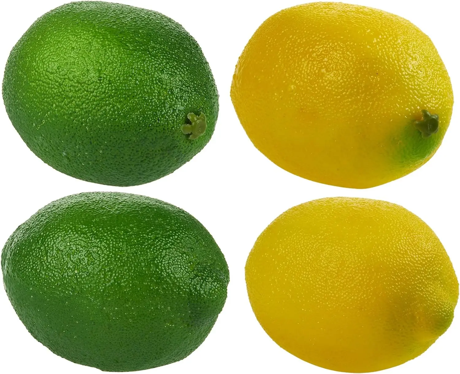 Large Artificial Lemons and Limes, Realistic Decorative Home Kitchen Fake Prop Fruit - Set of 12