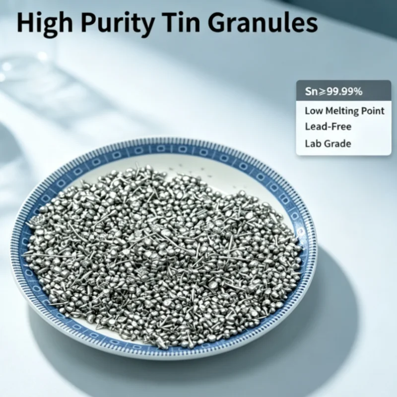 High Purity Tin Block Pellet Sphere Lead-Free Tin Drop Pure Sn ≥99.99% Metal Tin For Scientific Research Lab Reagent