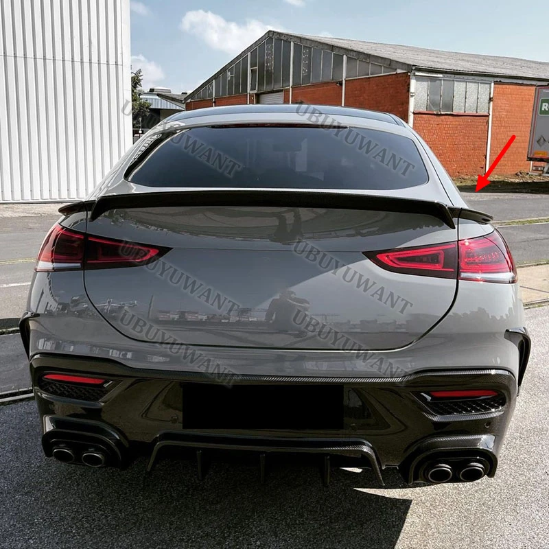 For Benz GLE Class GLE Coupe C167 GLE350 450 GLE53 BBS GLE63 2021+ Carbon Fiber Rear Trunk Spoiler