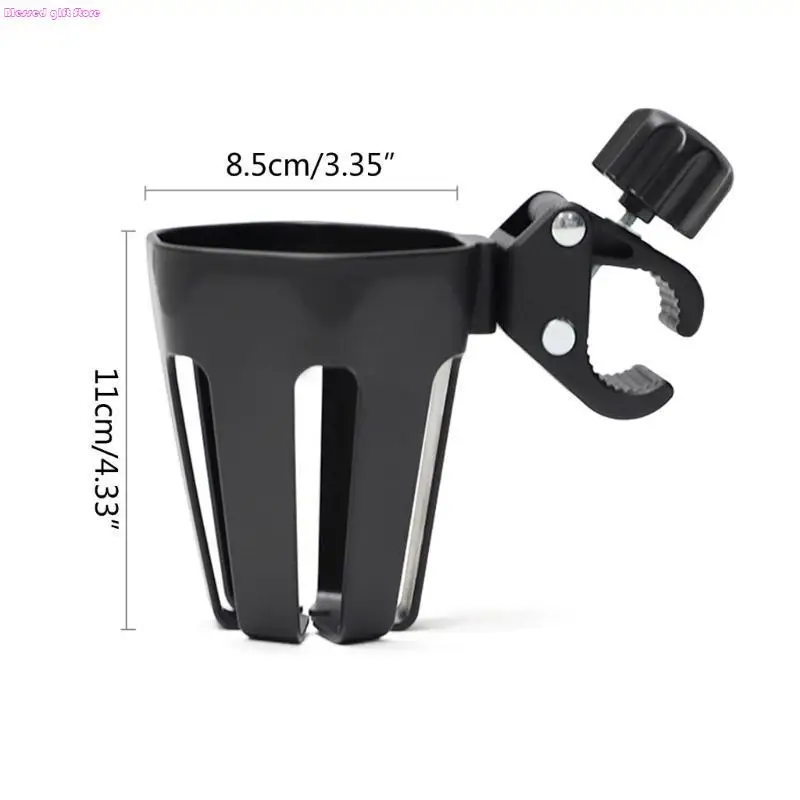 D0JC Cup Holder Kids Bikes Cart Bottle Organizers Baby Stroller Milk Bottle Rack