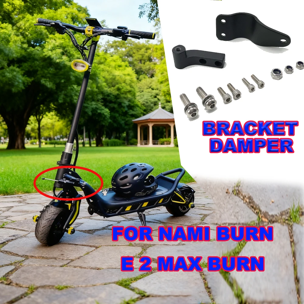 

Directional Steering Damper with Bracket For Nami Burn E2 Max Electric Scooter Increase High Speed Stability Safety Accessor