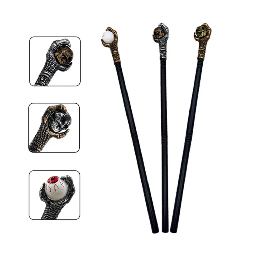 Magician Plastic Pharaoh Claw Scepter Role Play Stage Performance Halloween Scepter Black Vintage Costume Cane Party Props