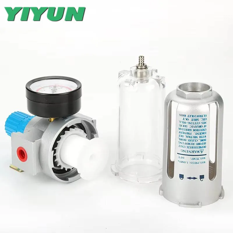 

1pc SFR-200 SFR-300 SFR-400 SL-200 SL-300 SL-400 YIYUN Air Source Processor Filter Pneumatic Components SFR SL Series