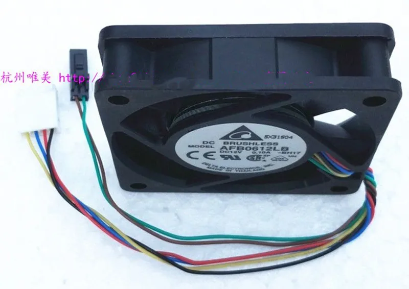 Delta AFB0612LB -BH17 60x60x15mm 6015 60MM CPU Fan  Comptuter case Cooling fan 12V 0.1A with 4pin PWM