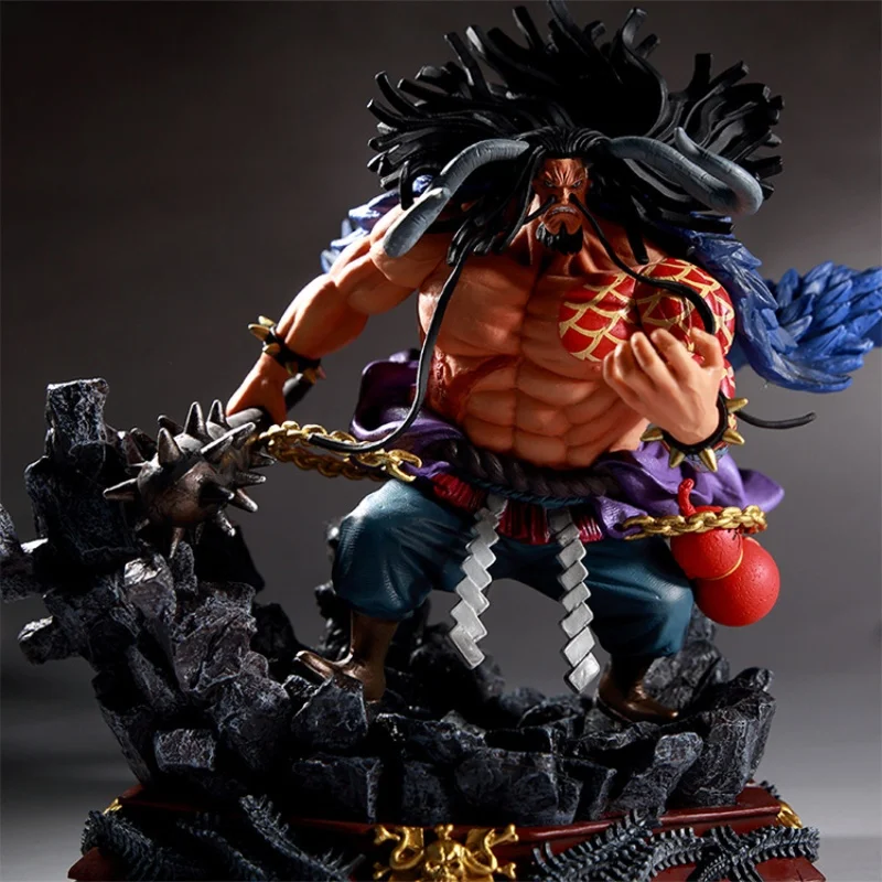 

One Piece Gk, Four Emperors, Kaido Hundred Beasts Kaido And Battle Scene Statue Handheld Action Figure Model Decorative Box