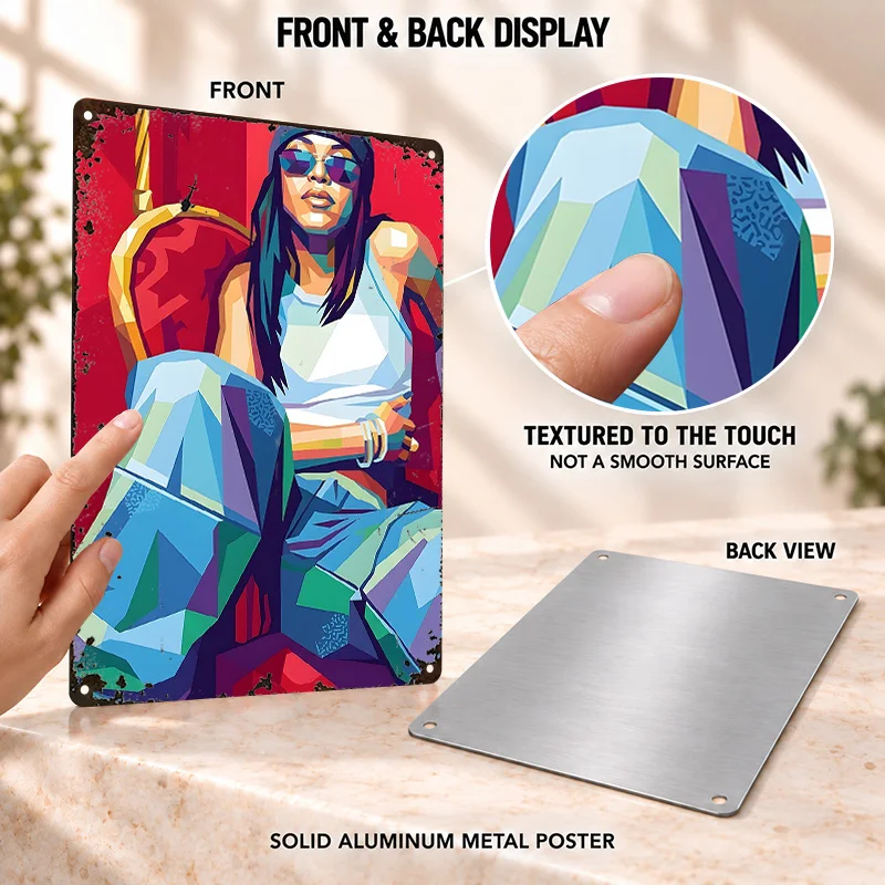Sade Printed Posters Retro Bold Decorative Graphic Collector Room Wall Art Customized Aluminum Metal Sign Memorable Decor Gift