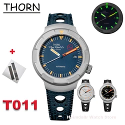 THORN T011 Vintage Watch Titanium Case PT5000 Movement Sapphire Crystal Luminous 100M Waterproof Mechanical Men's Watch
