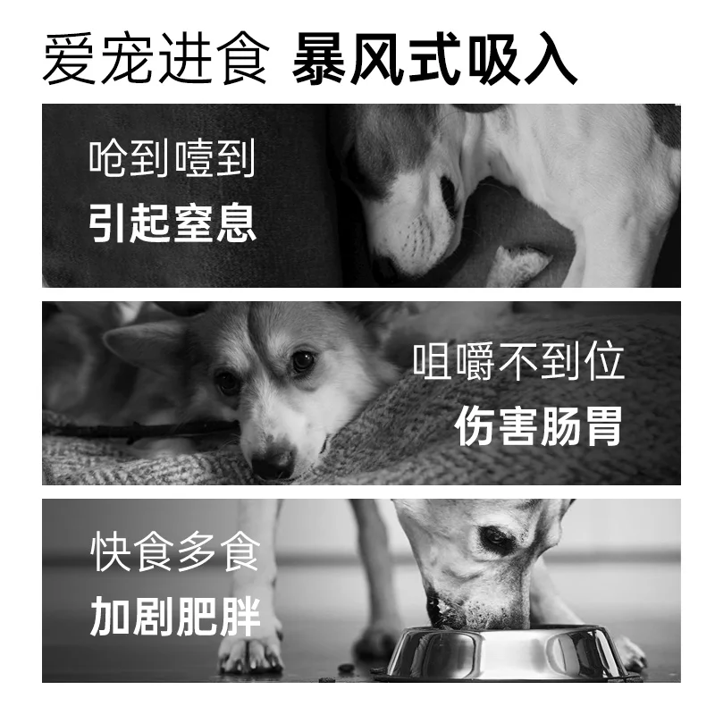 Germany imported slow food dog bowl scientific slow food to prevent choking puppies middle-aged and elderly dog bowl