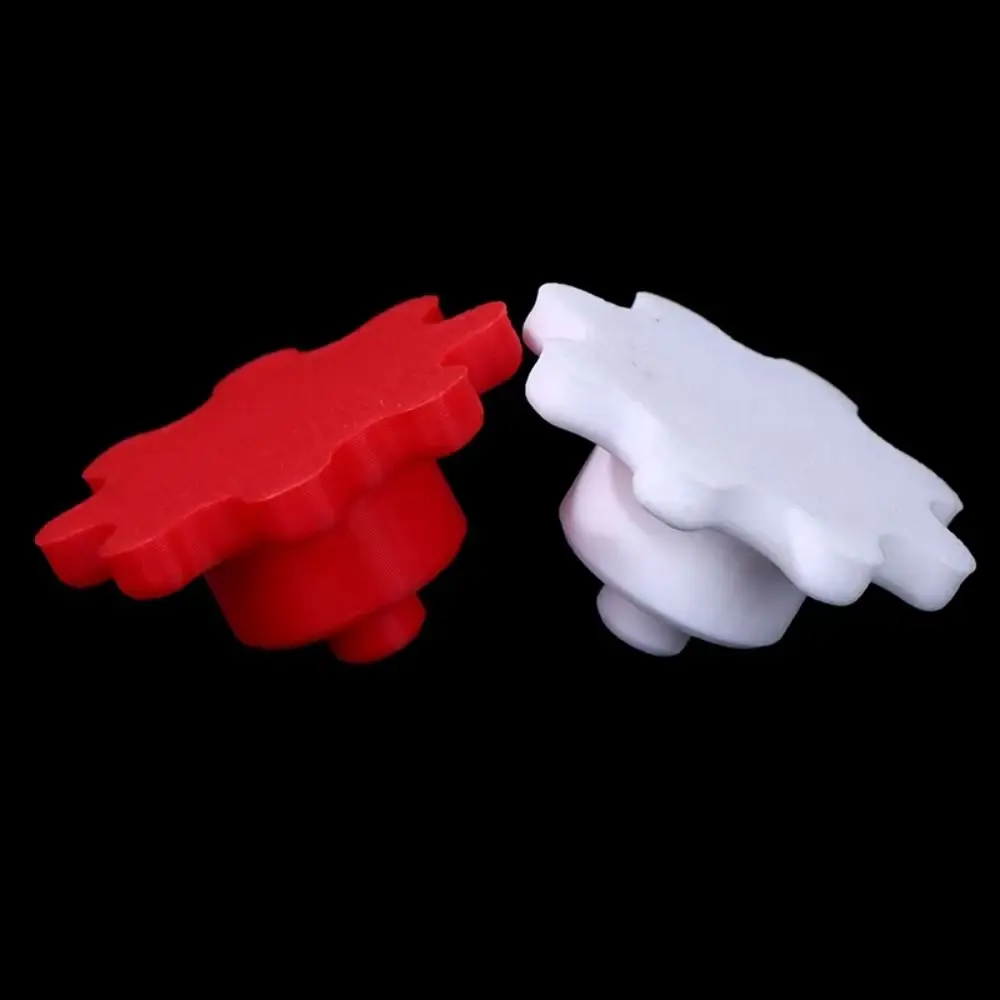 

Flexible Silicone Tube Cap White Red Gear-Style Silicone Tubing Accessories Easy-to-Use Tube Caps