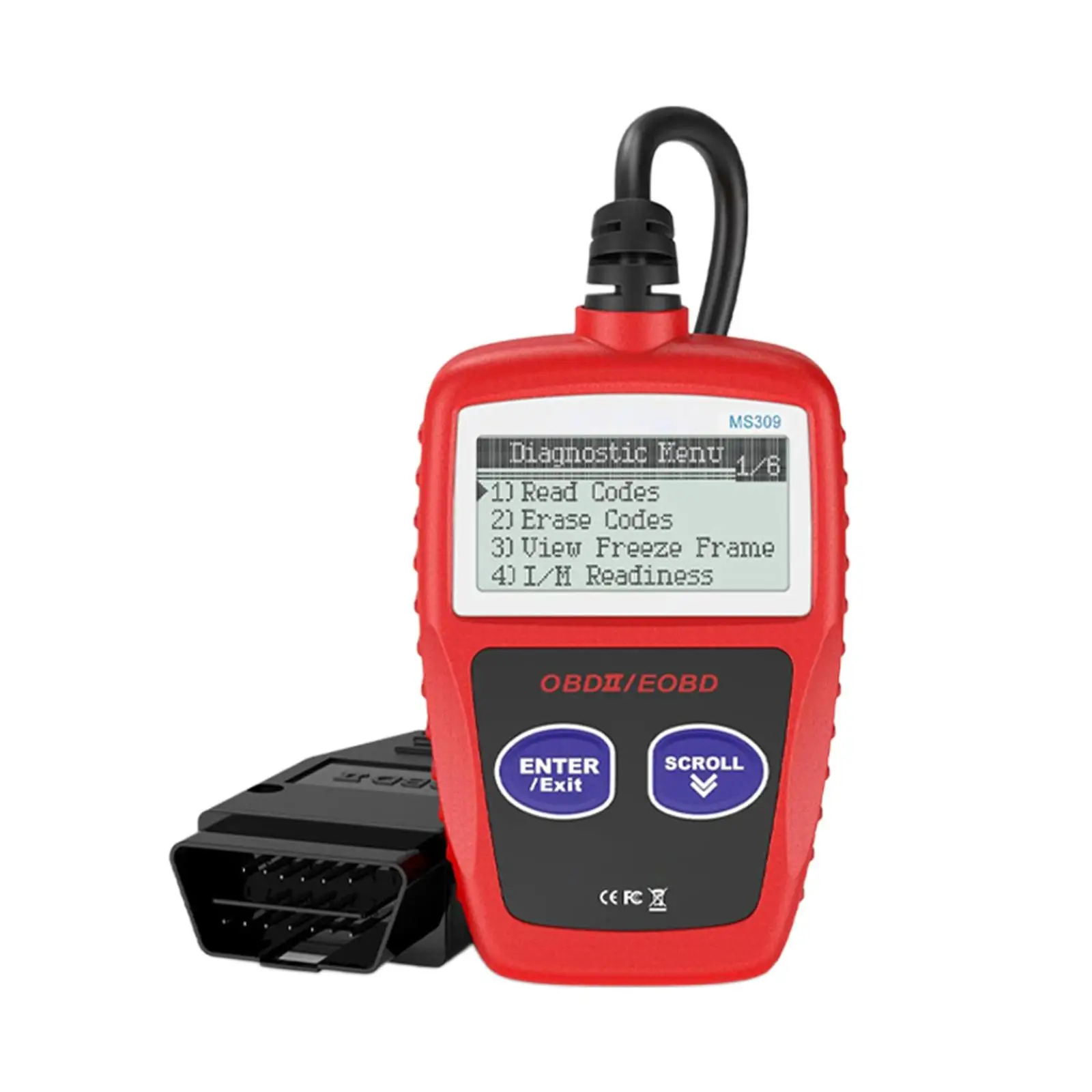 

OBD II Vehicle Code Reader Replaces MS309 Car OBD2 Scanner Code Reader