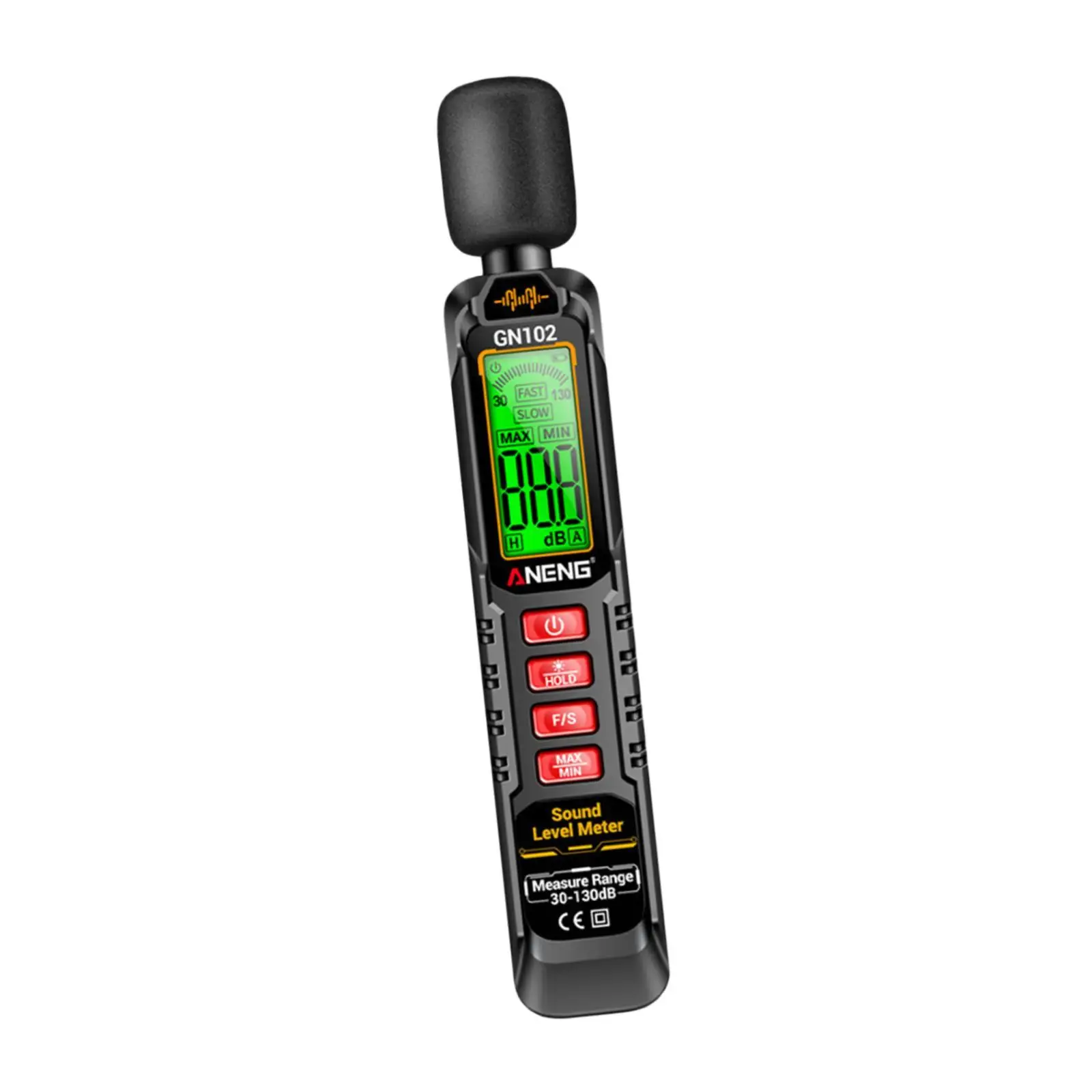 Professional DB Meter Audio Decibel Meter Noise Level Measurement Device with Screen for Environmental Use