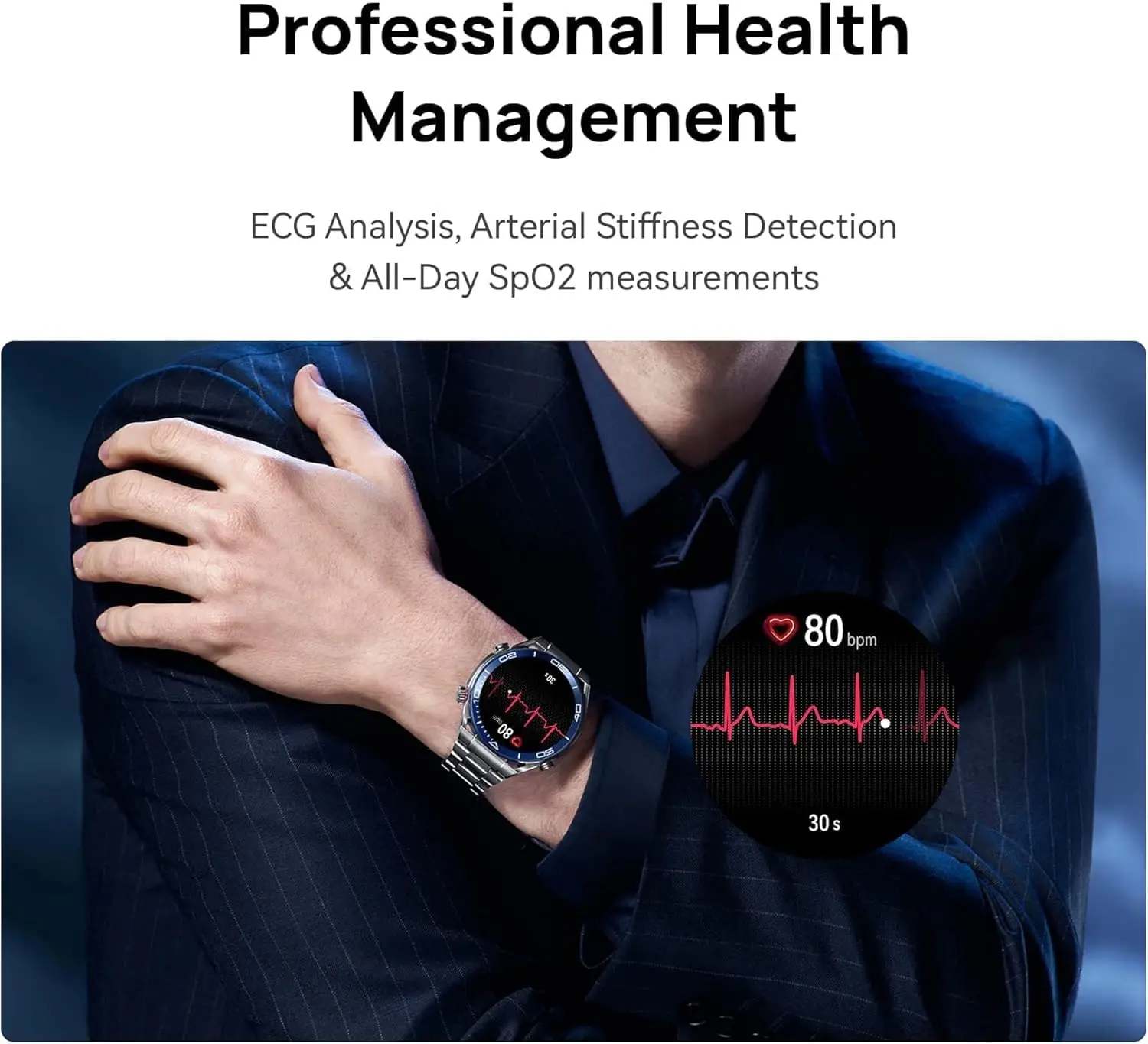 ساعة هواوي ساعة ذكية Ultimate، شاشة لمس LTPO AMOLED مقاس 1.5 بوصة، وضع دورة الجولف، مقاومة للماء 100 متر، عمر بطارية لمدة أسبوعين #6